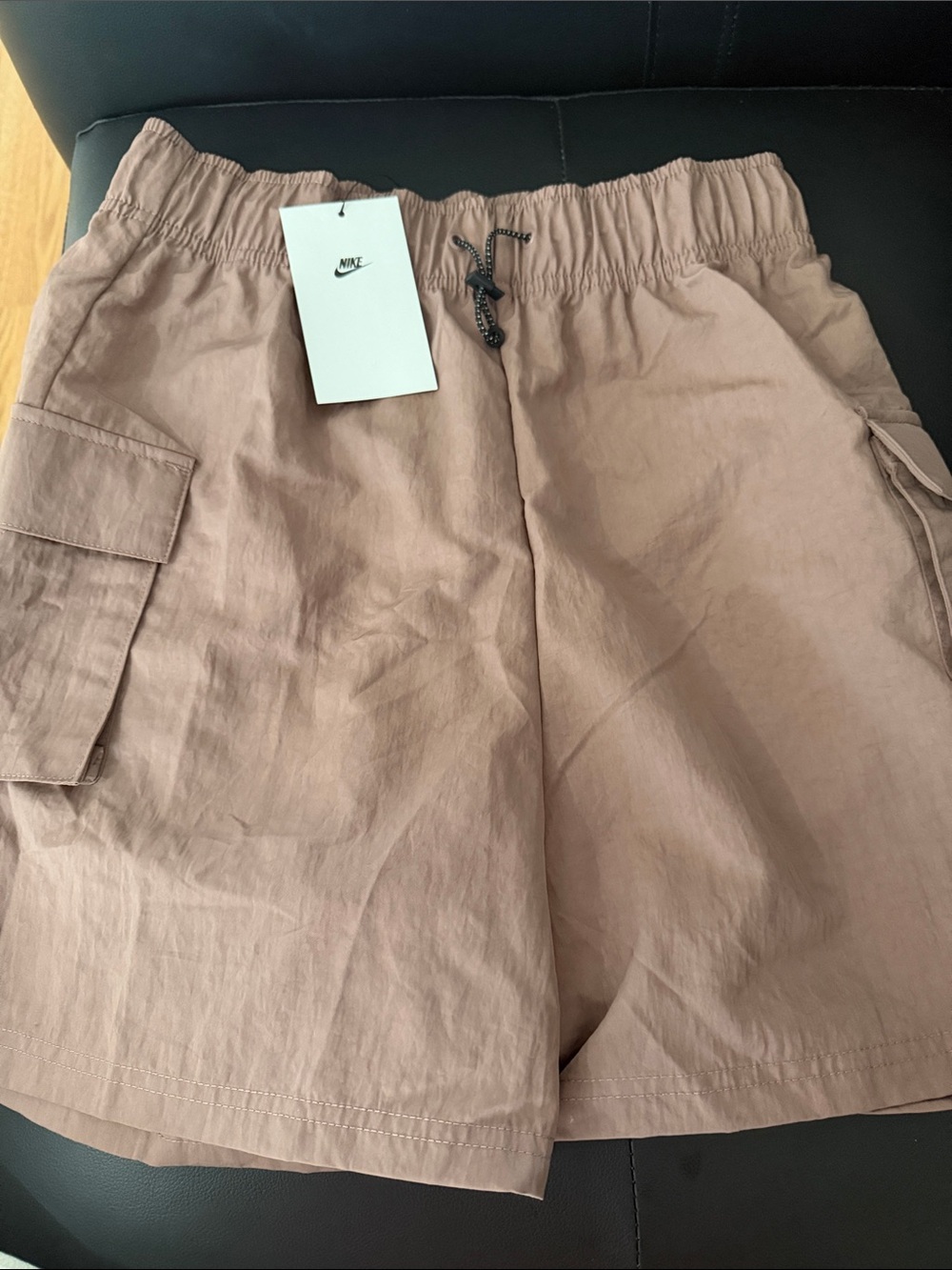 Nike women’s Cargo Shorts in Dusty Rose Tan